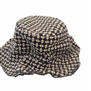 Hat Attack Black and Cream Checkered Bucket Hat